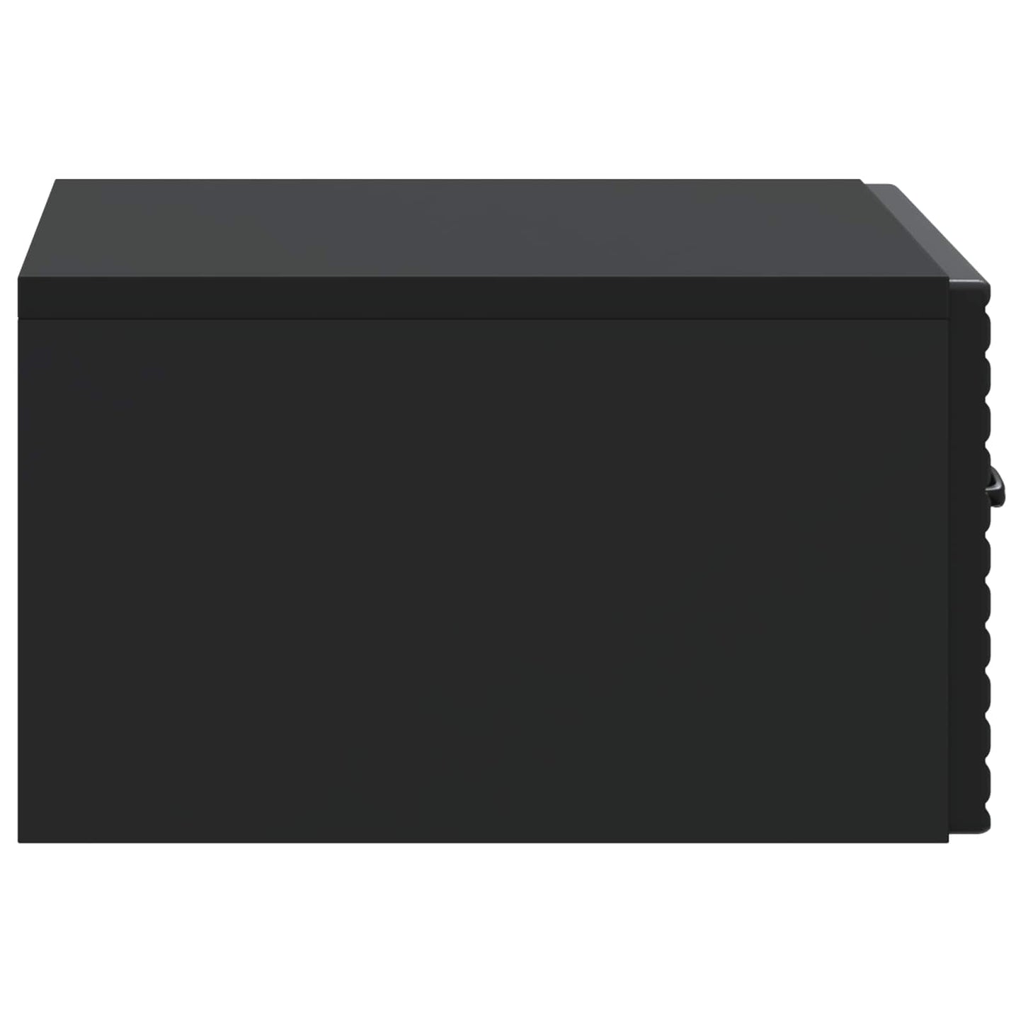 Vegghengt Nattbord Svart 49 x 34,5 x 20 cm Konstruert tre