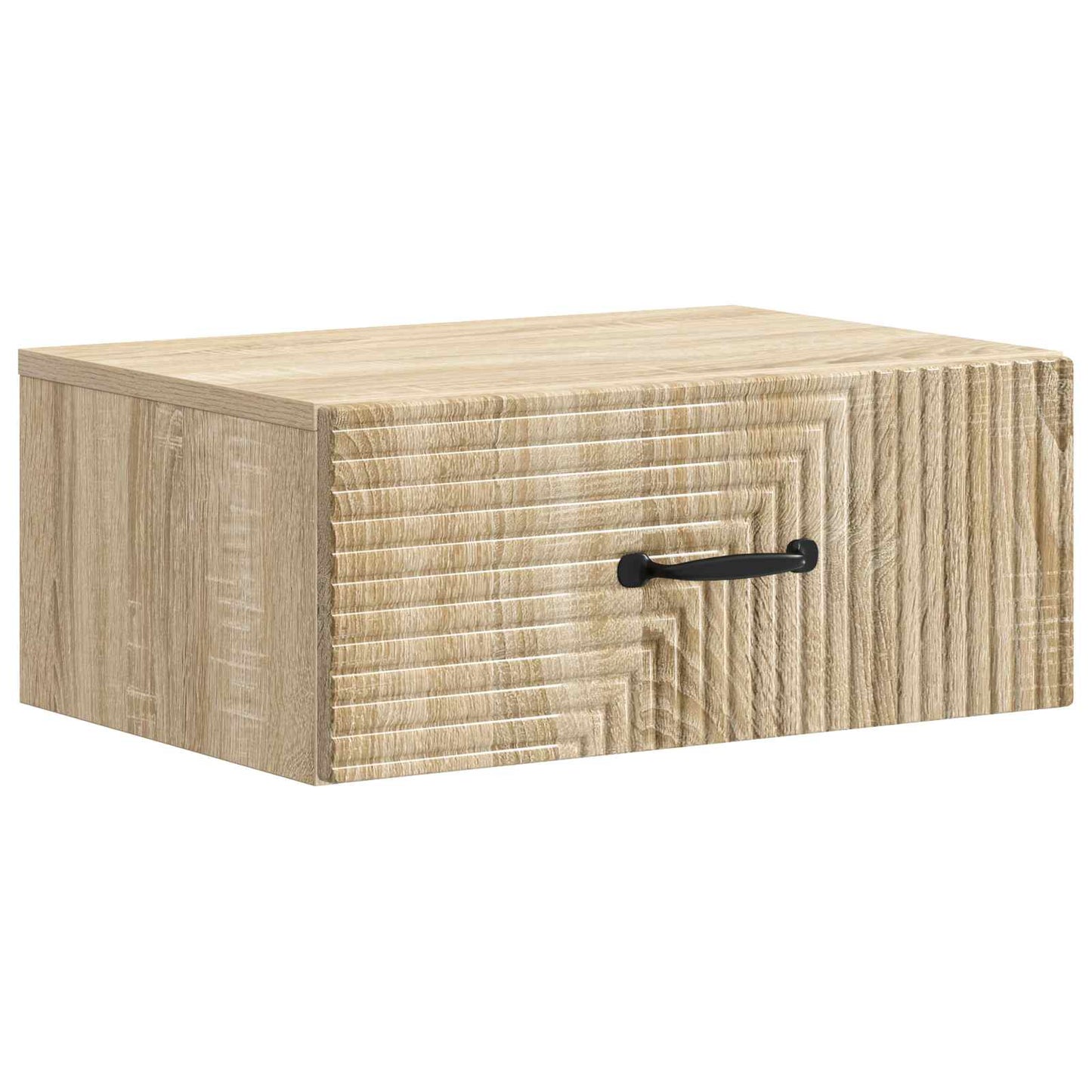 Vegghengt Nattbord Sonoma eik 49 x 34,5 x 20 cm Konstruert tre
