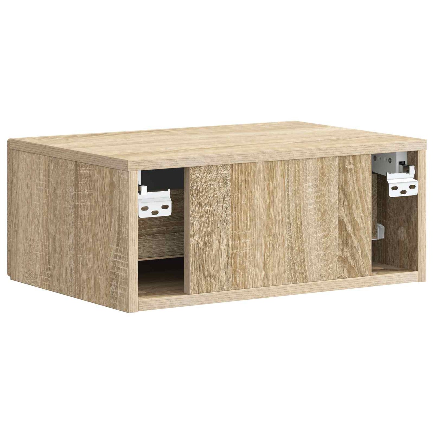 Vegghengt Nattbord Sonoma eik 49 x 34,5 x 20 cm Konstruert tre