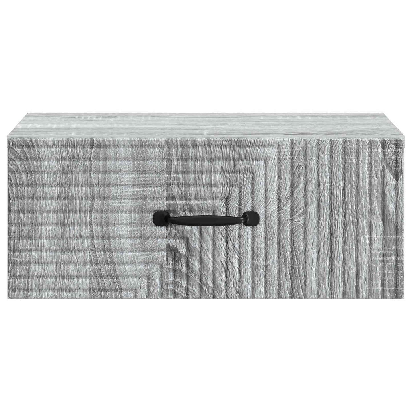Vegghengt Nattbord med skuff 2 pcs Grå sonoma 49 x 34,5 x 20 cm