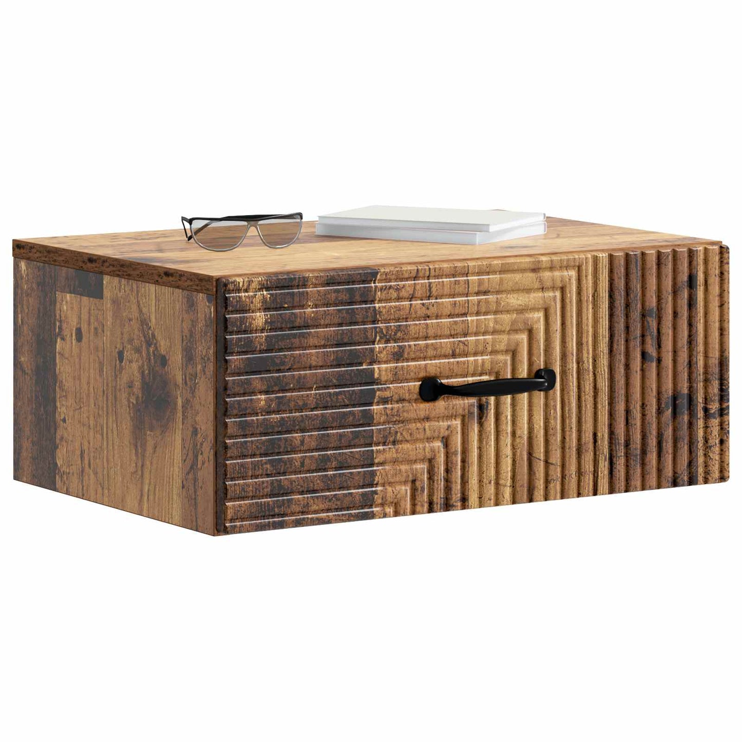 Vegghengt Nattbord Gammelt tre 49 x 34,5 x 20 cm Konstruert tre