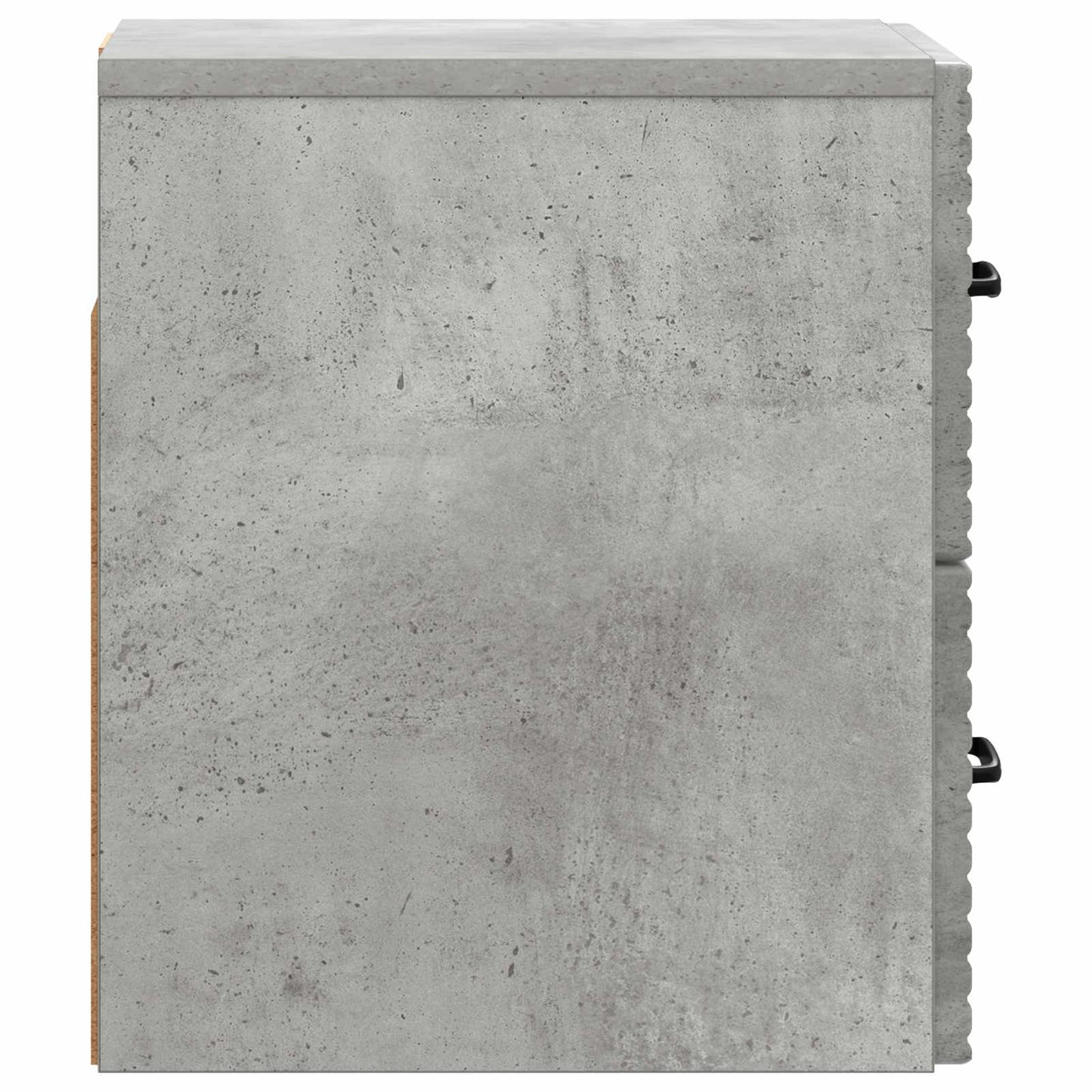 Vegghengt Nattbord Betonggrå 34,5 x 33 x 40 cm Konstruert tre