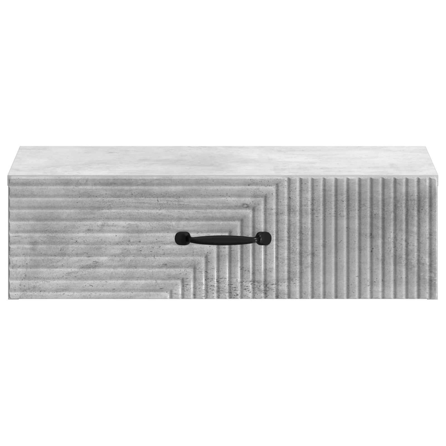 Vegghengt Sidebord Betonggrå 59 x 34,5 x 17 cm Konstruert tre