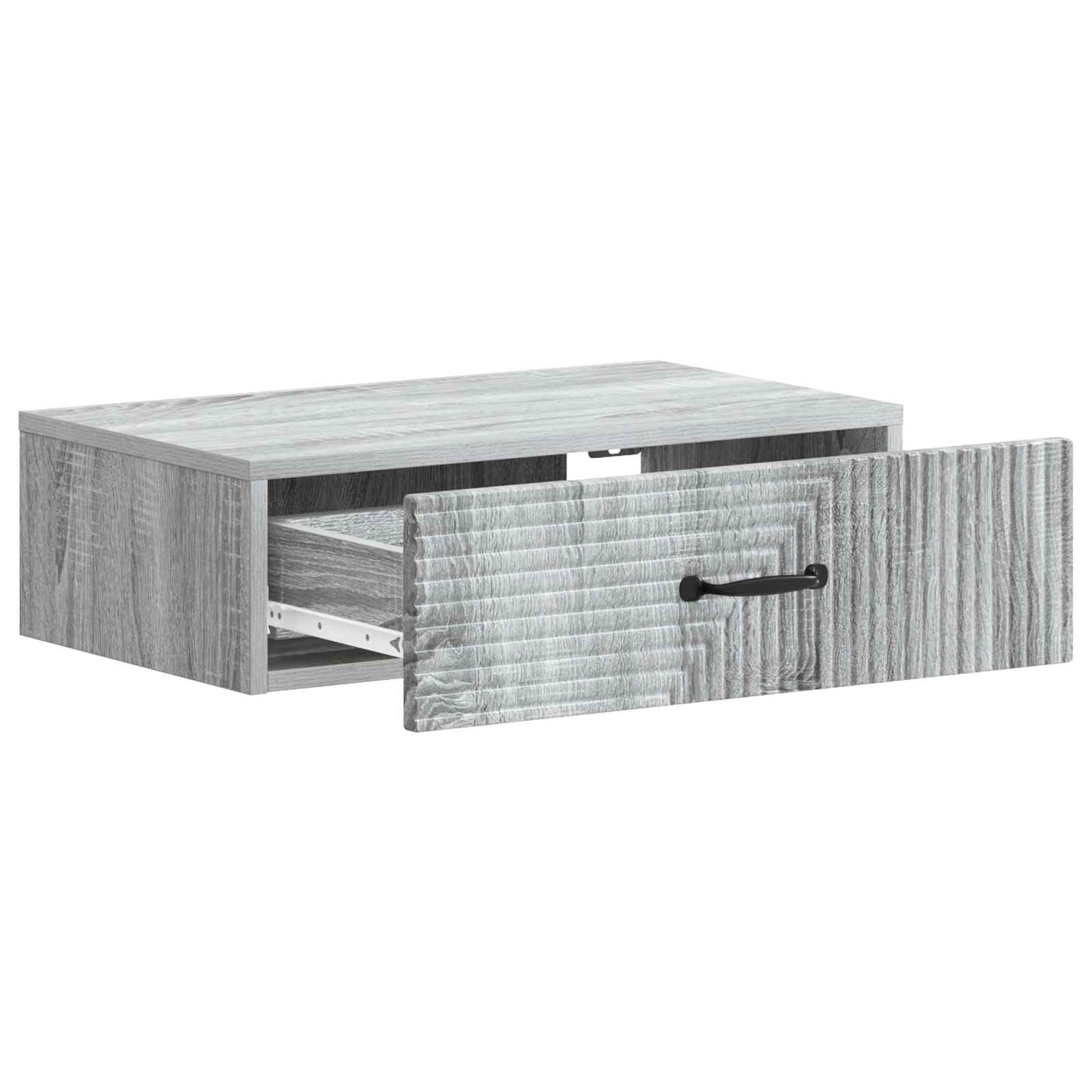 Vegghengt Sidebord Grå sonoma 59 x 34,5 x 17 cm Konstruert tre