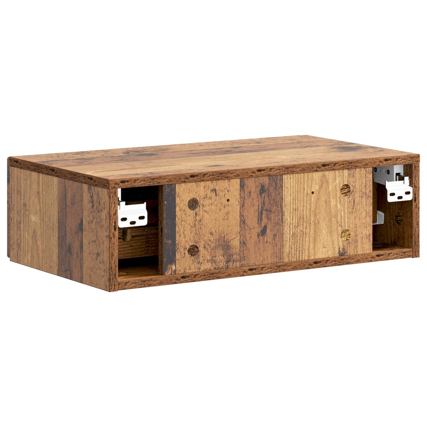 Vegghengt Sidebord Gammelt tre 59 x 34,5 x 17 cm Konstruert tre