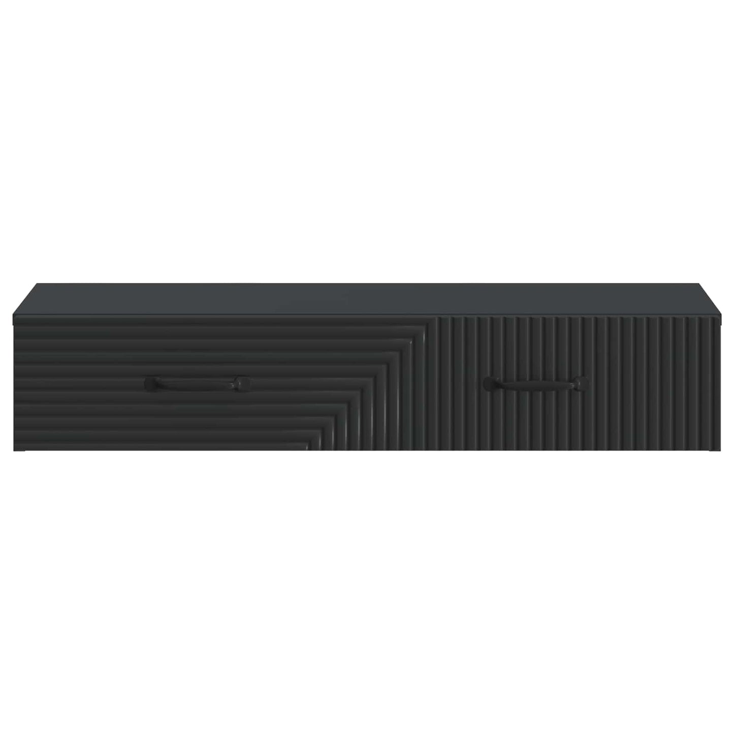 Vegghengt Sidebord Svart 87,5 x 34,5 x 17 cm Konstruert tre