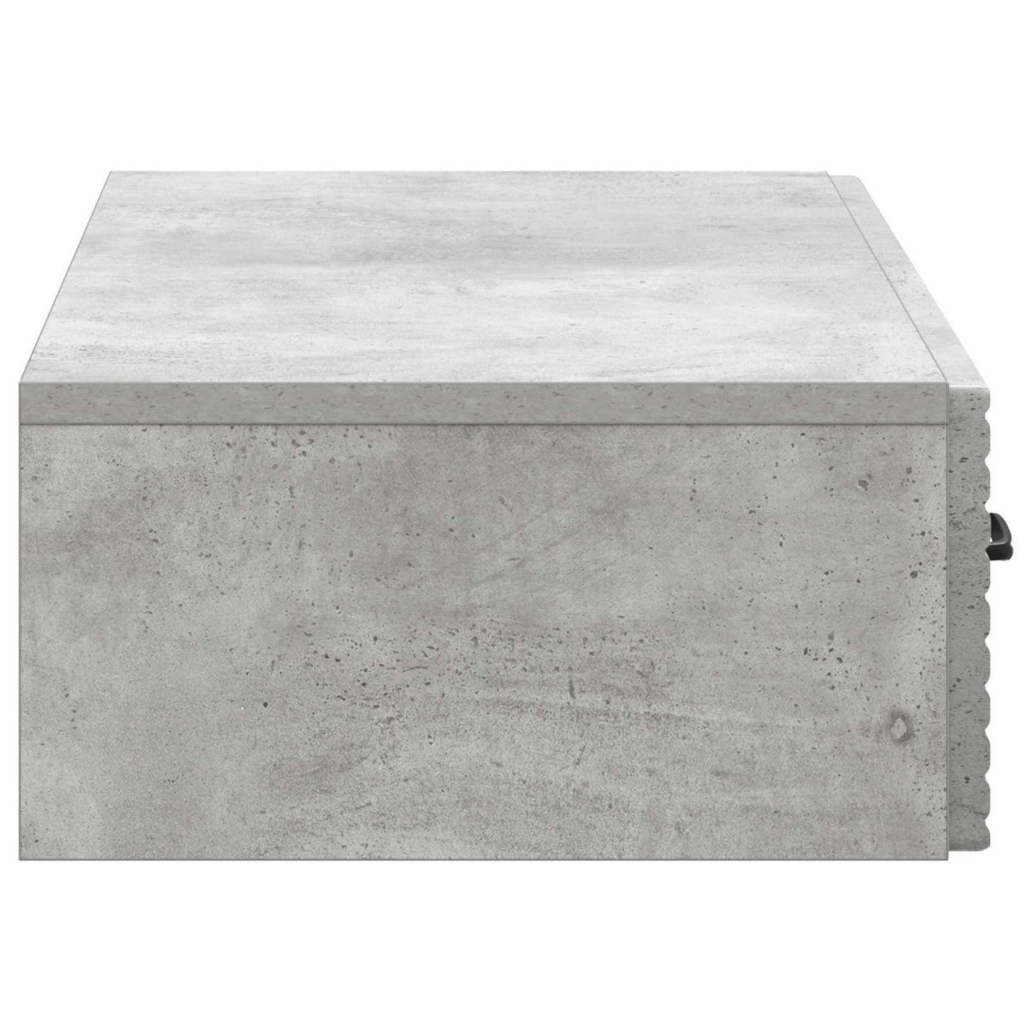 Vegghengt Sidebord Betonggrå 87,5 x 34,5 x 17 cm Konstruert tre