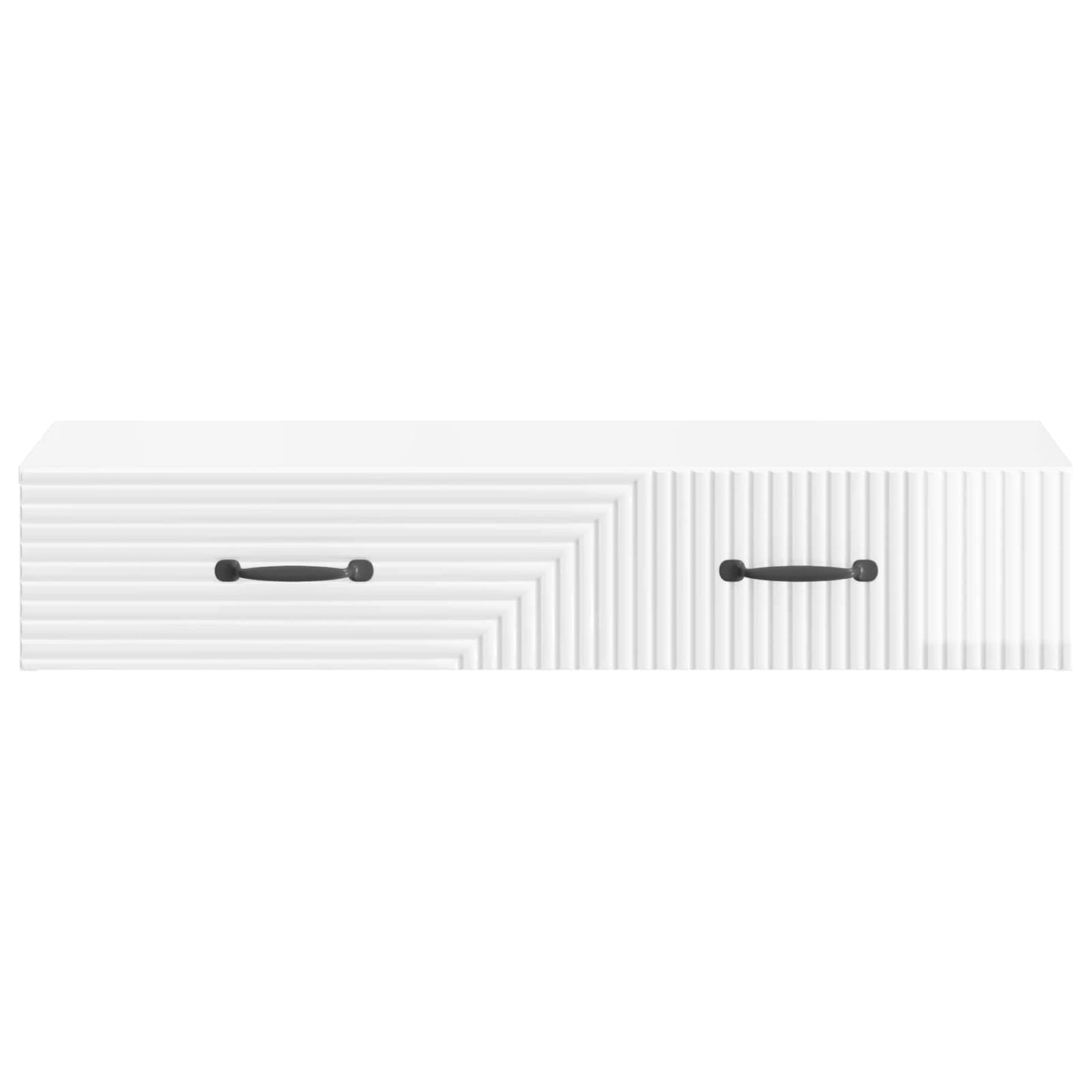 Vegghengt Sidebord Høgglans hvit 87,5 x 34,5 x 17 cm