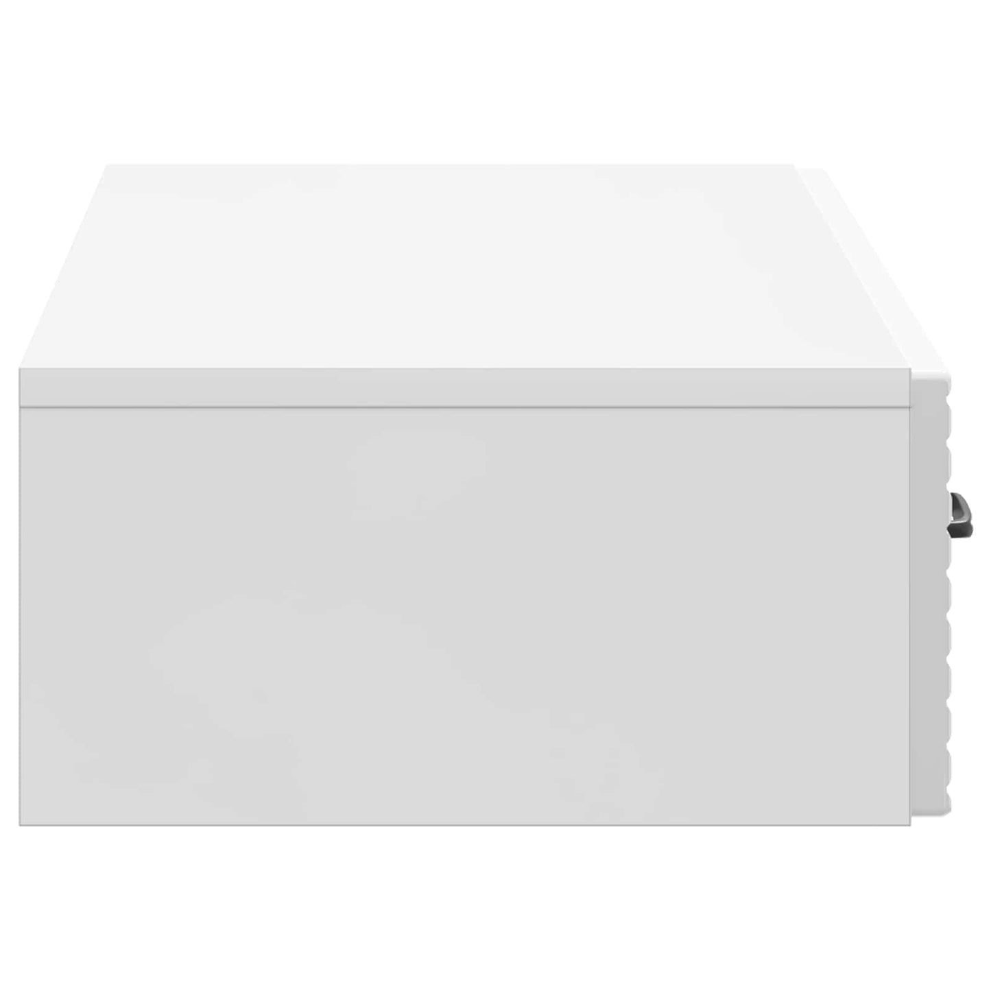 Vegghengt Sidebord Høgglans hvit 87,5 x 34,5 x 17 cm