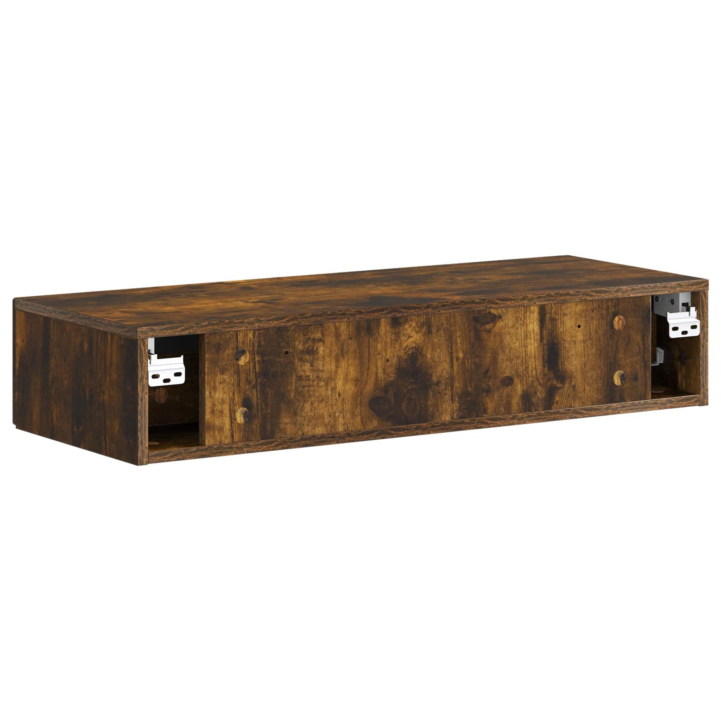 Vegghengt Sidebord Røkt Eik 87,5 x 34,5 x 17 cm Konstruert tre