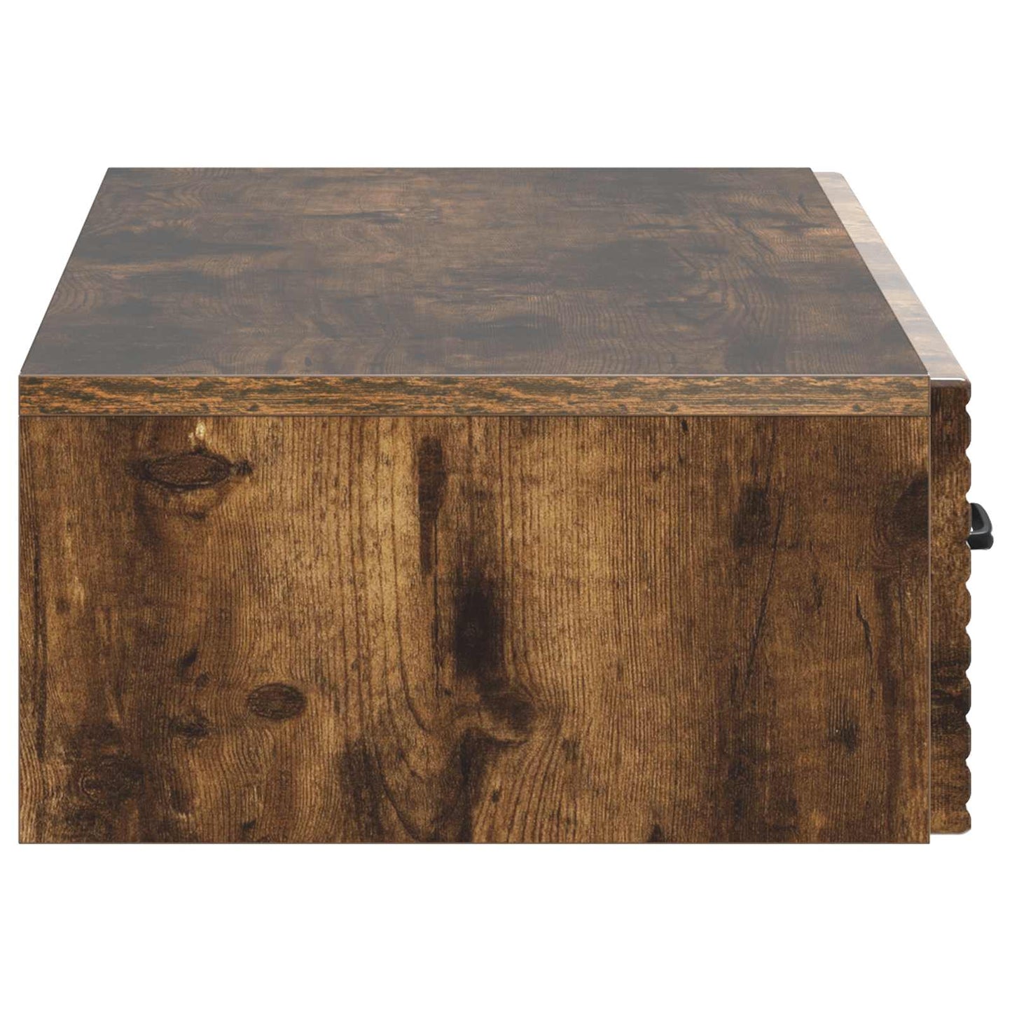 Vegghengt Sidebord Røkt Eik 87,5 x 34,5 x 17 cm Konstruert tre