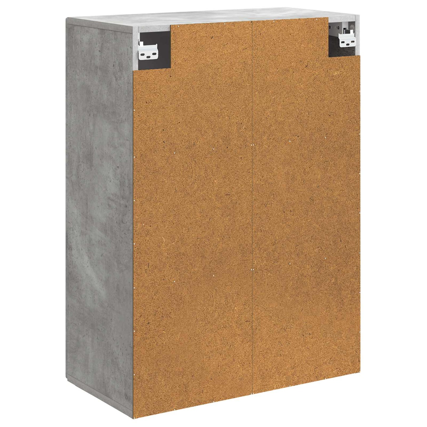 Vegghengt skap Betonggrå 66 x 34,5 x 90 cm Konstruert tre
