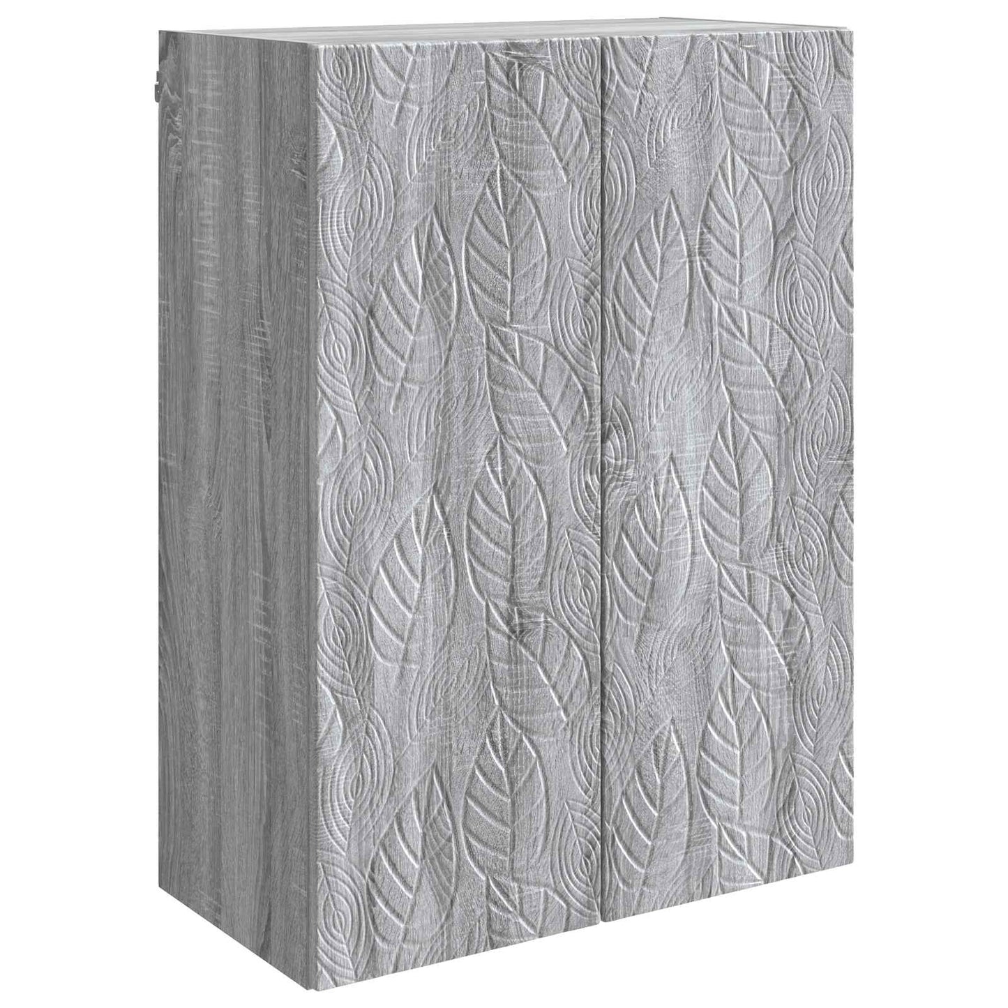 Vegghengt skap Grå Sonoma 66 x 34,5 x 90 cm Konstruert tre