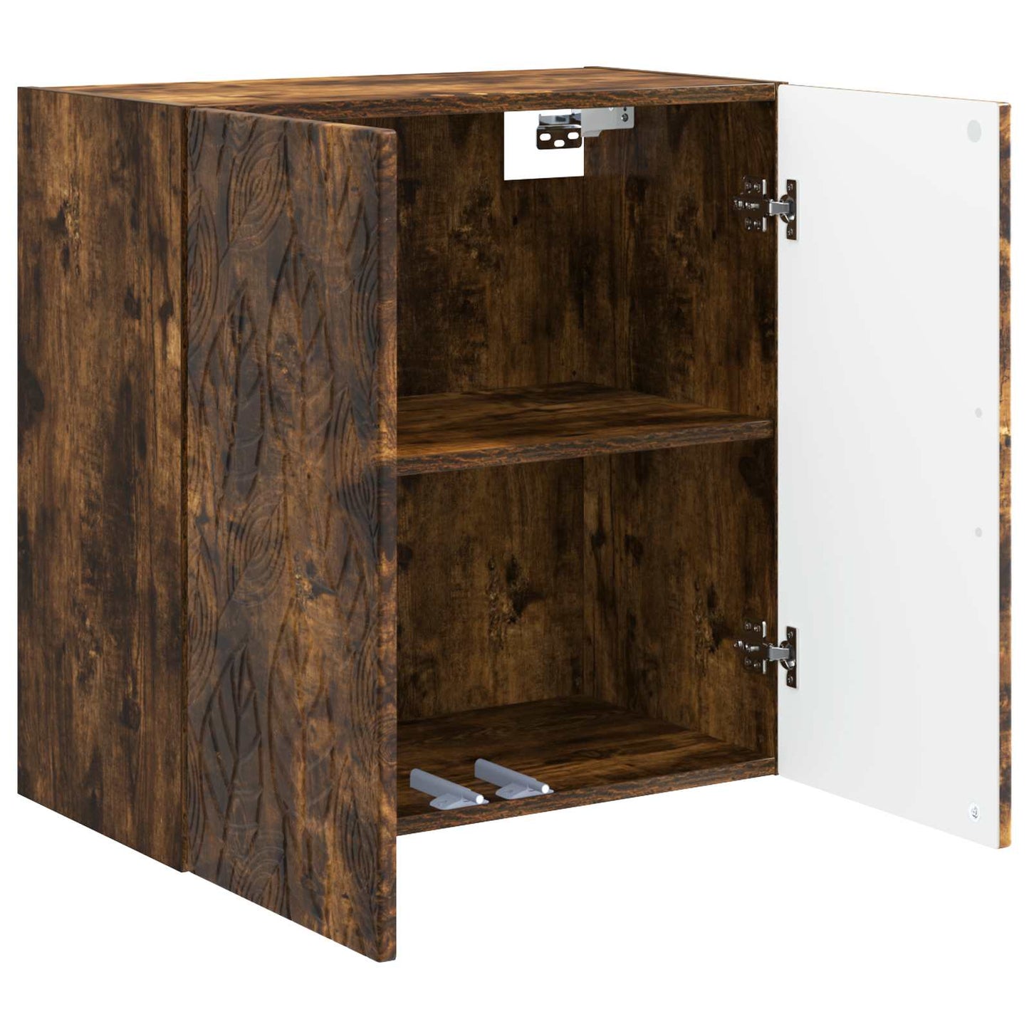 Vegghengt skap Røkt Eik 59 x 31 x 60 cm Konstruert tre