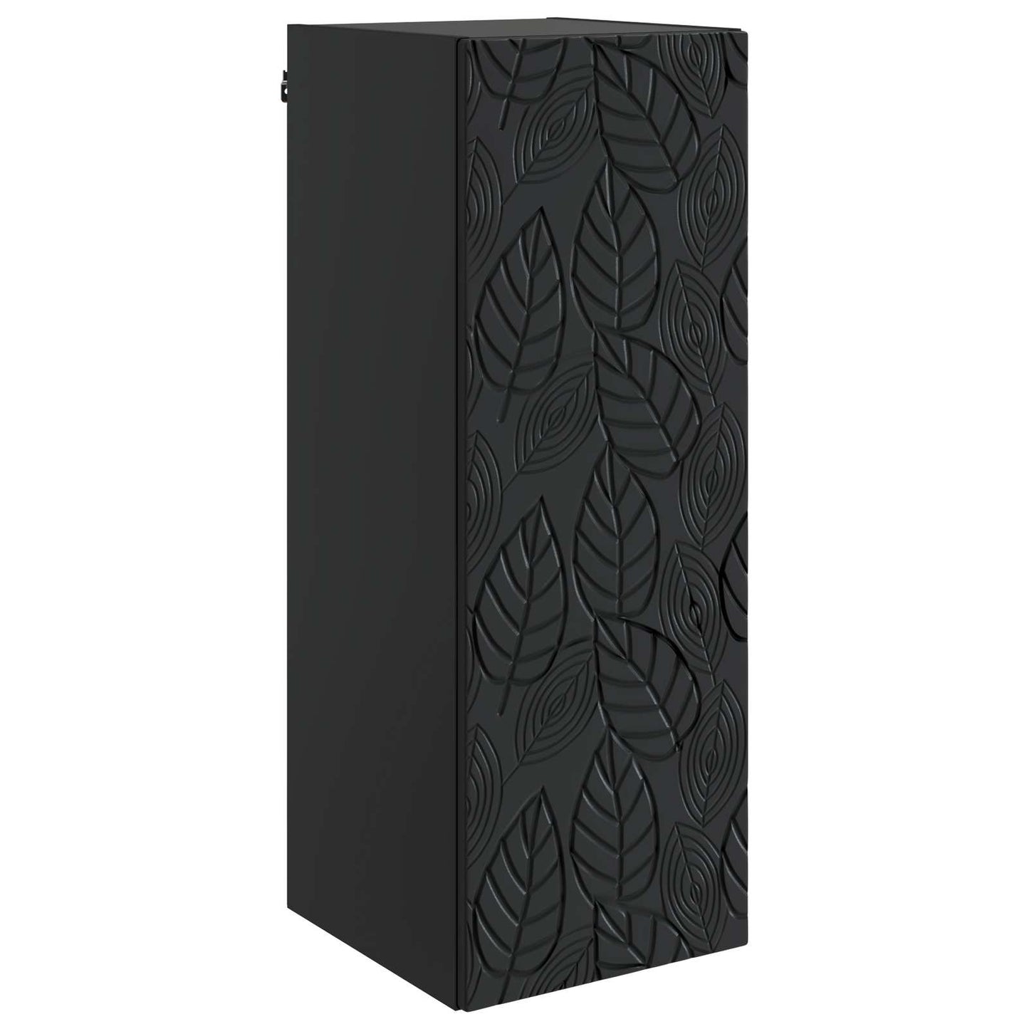 Vegghengt skap Svart 33 x 34,5 x 90 cm Konstruert tre