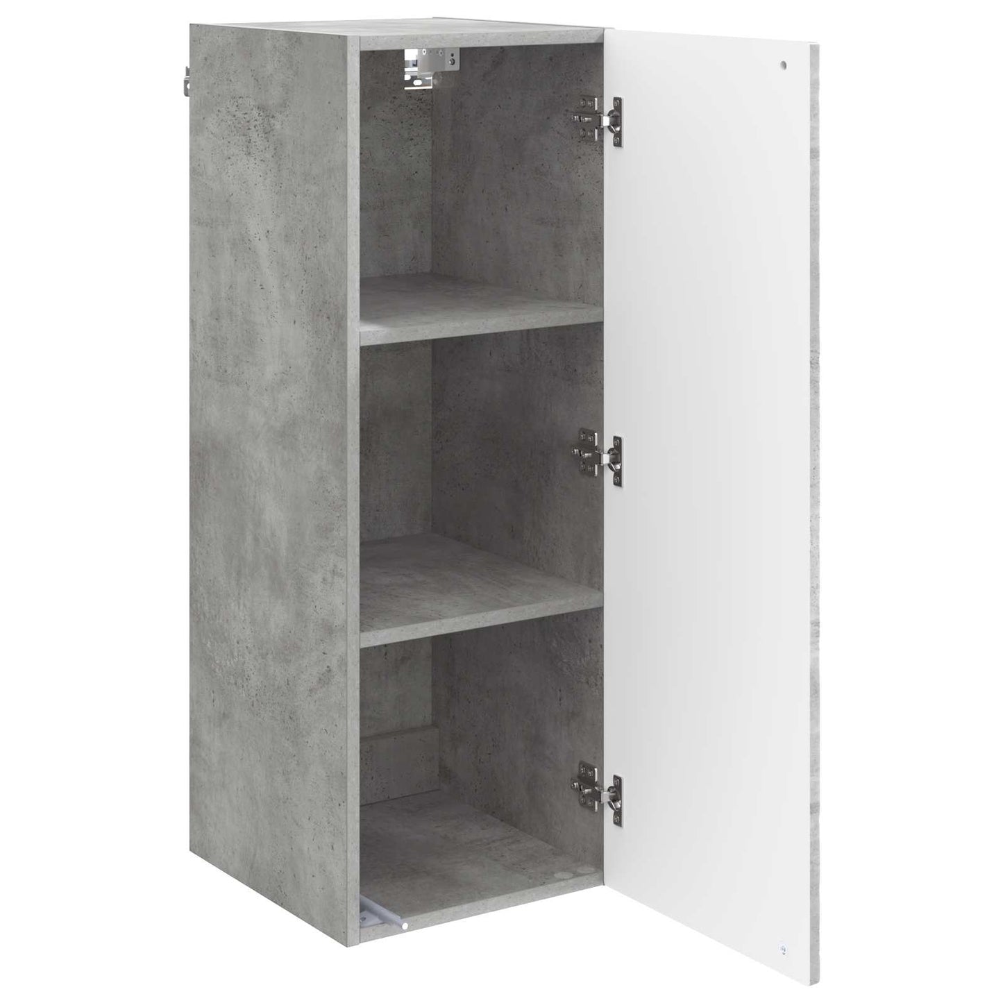 Vegghengt skap Betonggrå 33 x 34,5 x 90 cm Konstruert tre