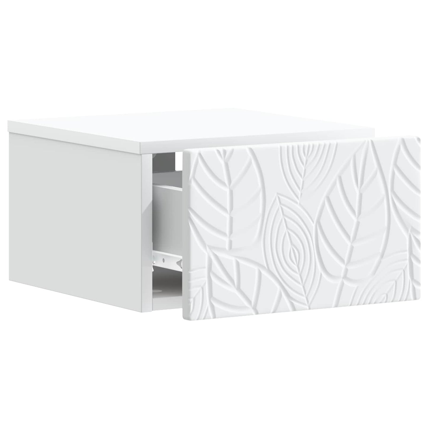 Vegghengt Sidebord Hvit 34,5 x 33 x 20 cm Konstruert tre