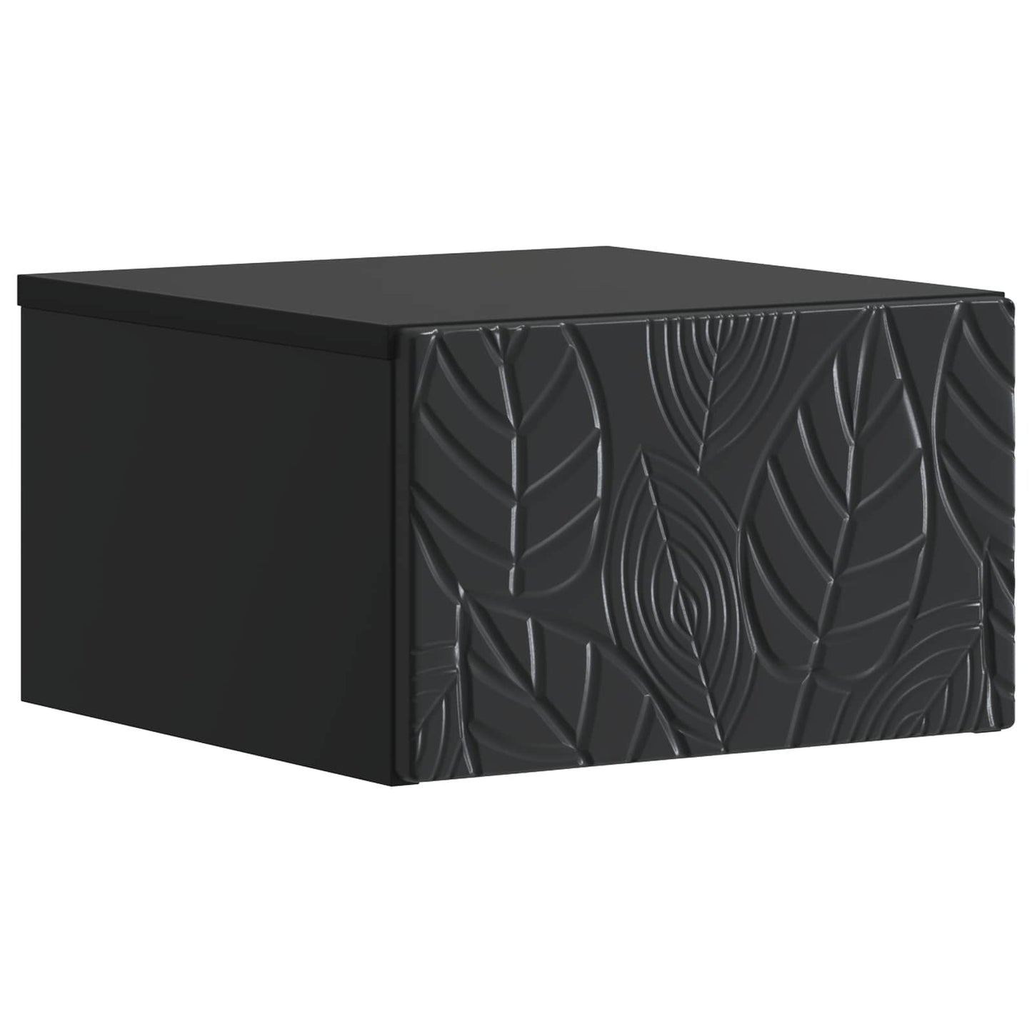 Vegghengt Sidebord Svart 34,5 x 33 x 20 cm Konstruert tre