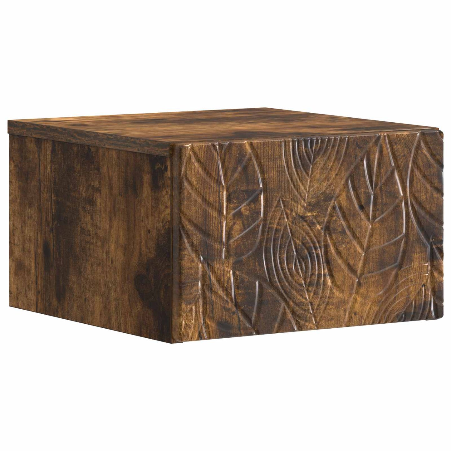 Vegghengt Sidebord 2 pcs Røkt Eik 34,5 x 33 x 20 cm