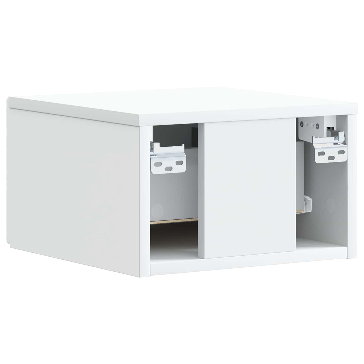 Vegghengt Nattbord Hvit 49 x 34,5 x 20 cm Konstruert tre