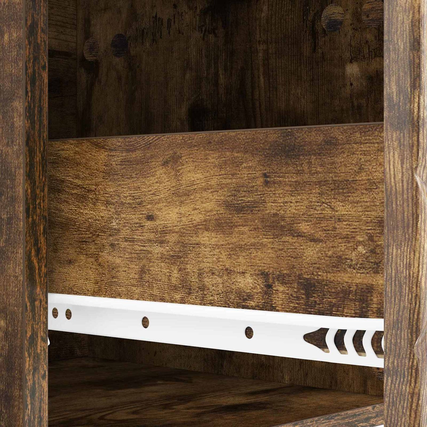 Vegghengt Nattbord 2 pcs Røkt Eik 49 x 34,5 x 20 cm