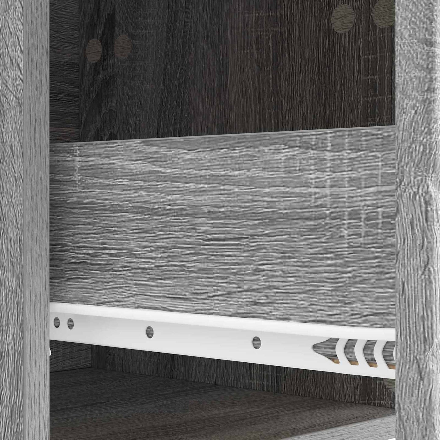 Vegghengt Nattbord 2 pcs Grå Sonoma 49 x 34,5 x 20 cm