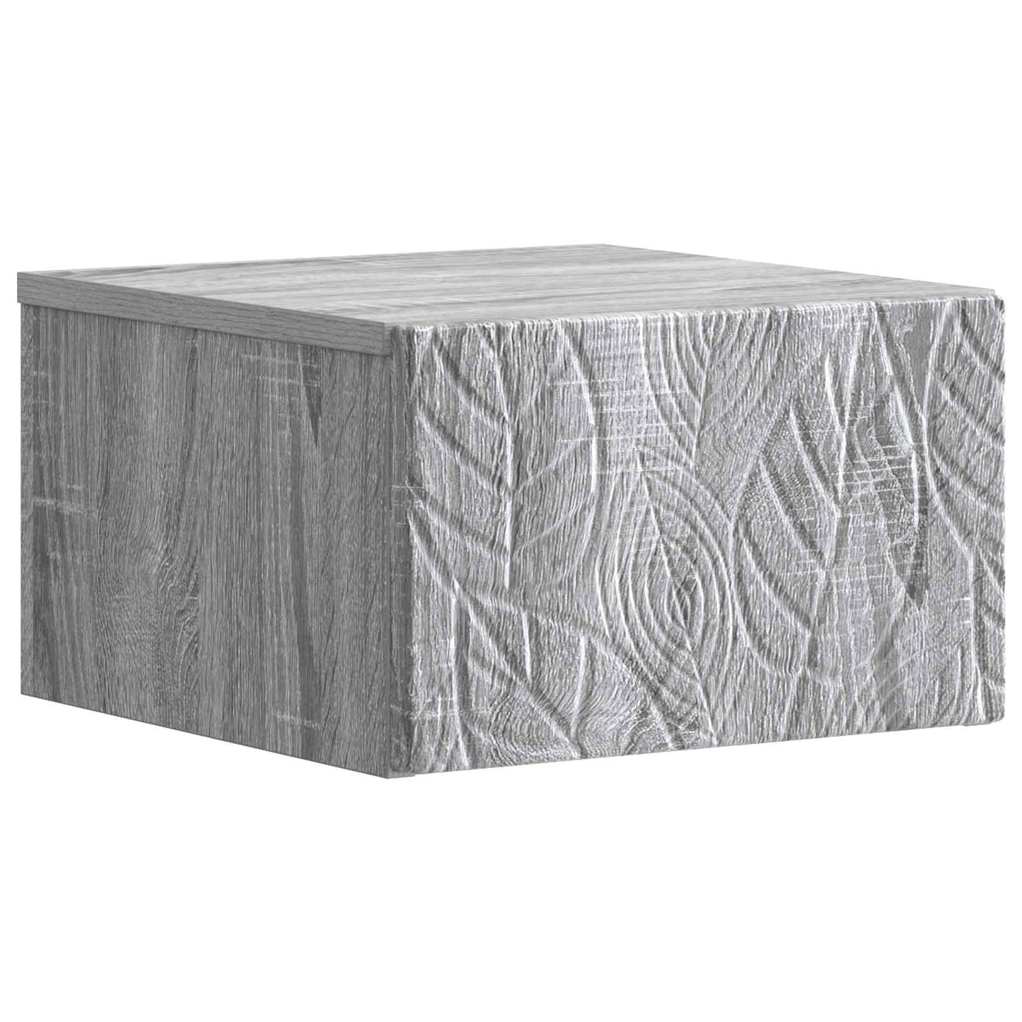 Vegghengt Nattbord 2 pcs Grå Sonoma 49 x 34,5 x 20 cm