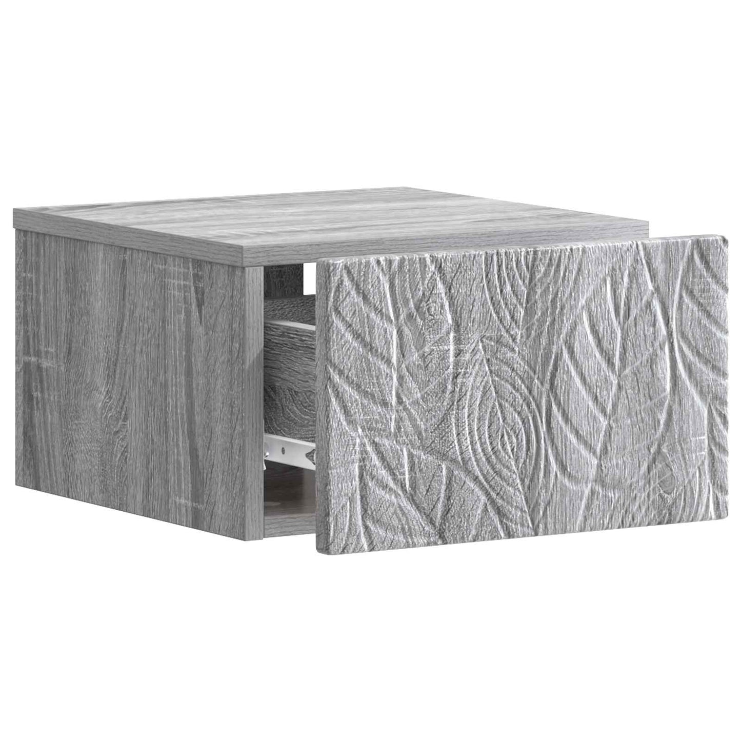 Vegghengt Nattbord 2 pcs Grå Sonoma 49 x 34,5 x 20 cm