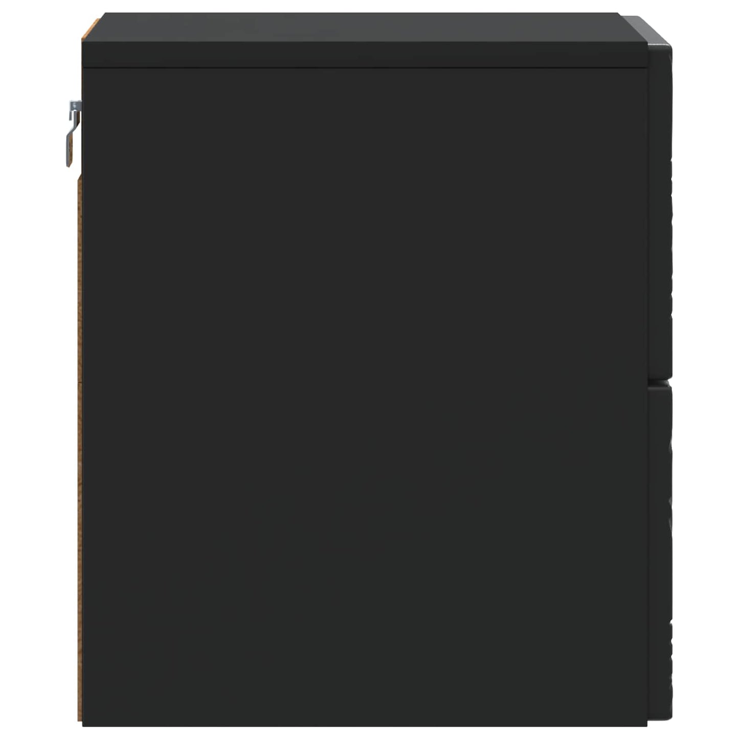 Vegghengt Nattbord Svart 34,5 x 33 x 40 cm Konstruert tre