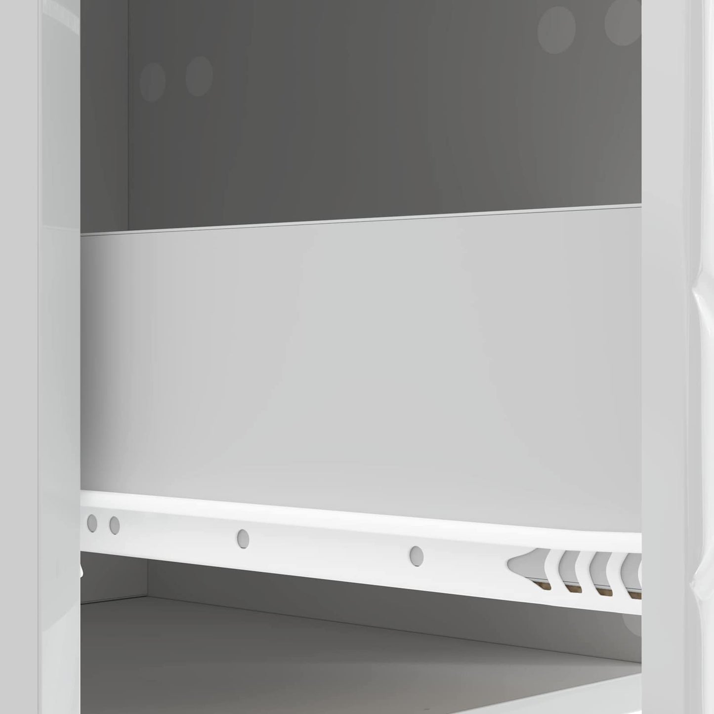 Vegghengt Nattbord 2 pcs Høgglans hvit 34,5 x 33 x 40 cm