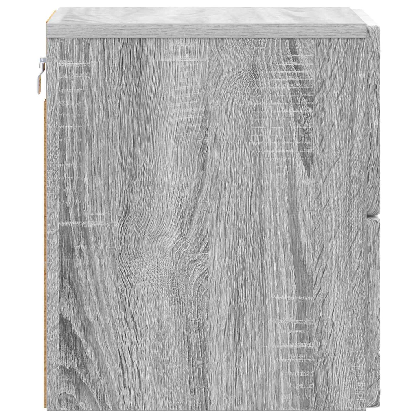 Vegghengt Nattbord 2 pcs Grå Sonoma 34,5 x 33 x 40 cm