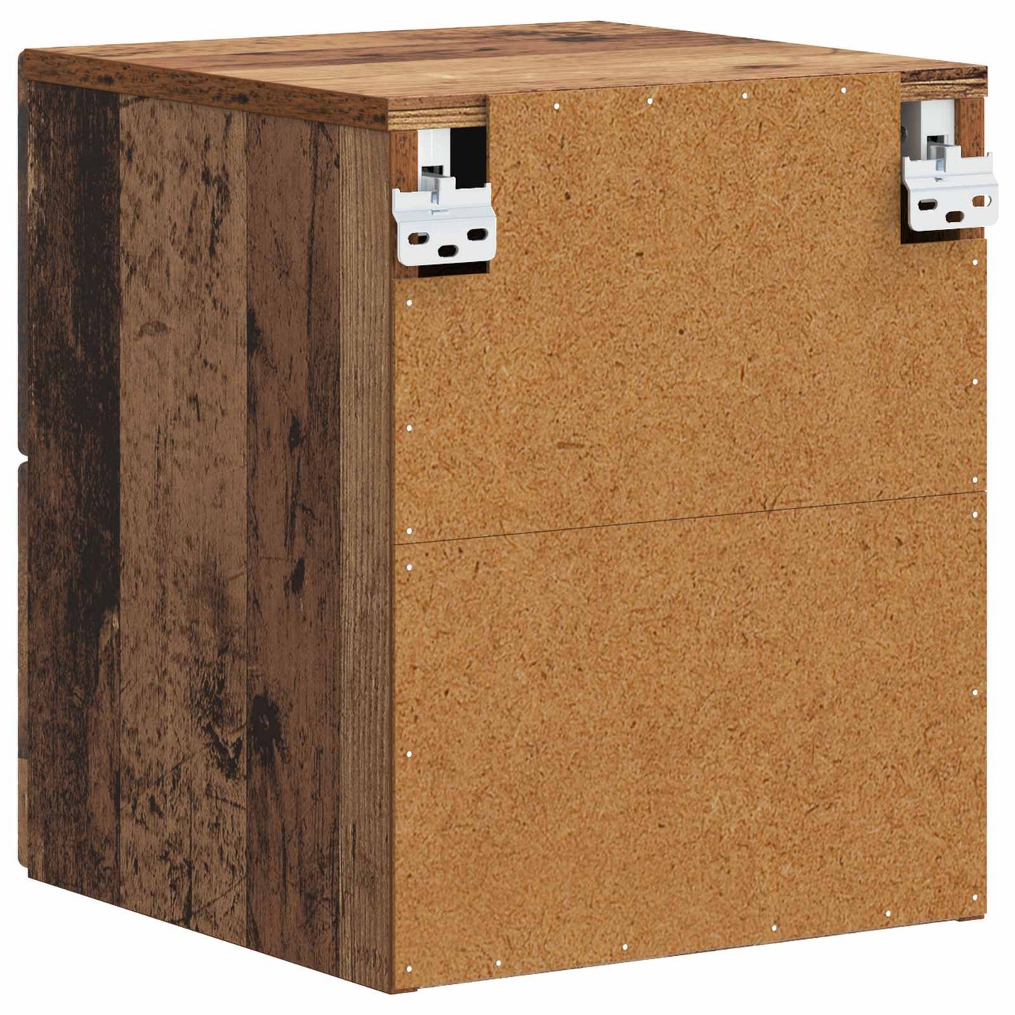 Vegghengt Nattbord Gammelt tre 34,5 x 33 x 40 cm Konstruert tre