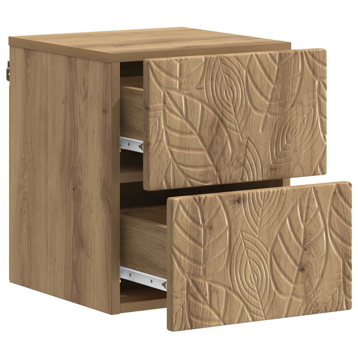 Vegghengt Nattbord 2 stk. Artisan eik 34,5 x 33 x 40 cm