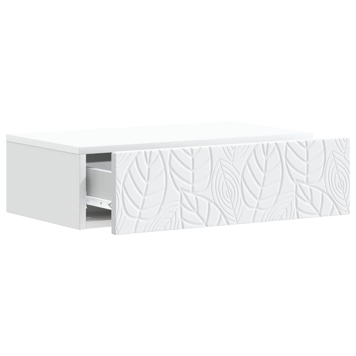 Vegghengt Sidebord Hvit 59 x 34,5 x 17 cm Konstruert tre