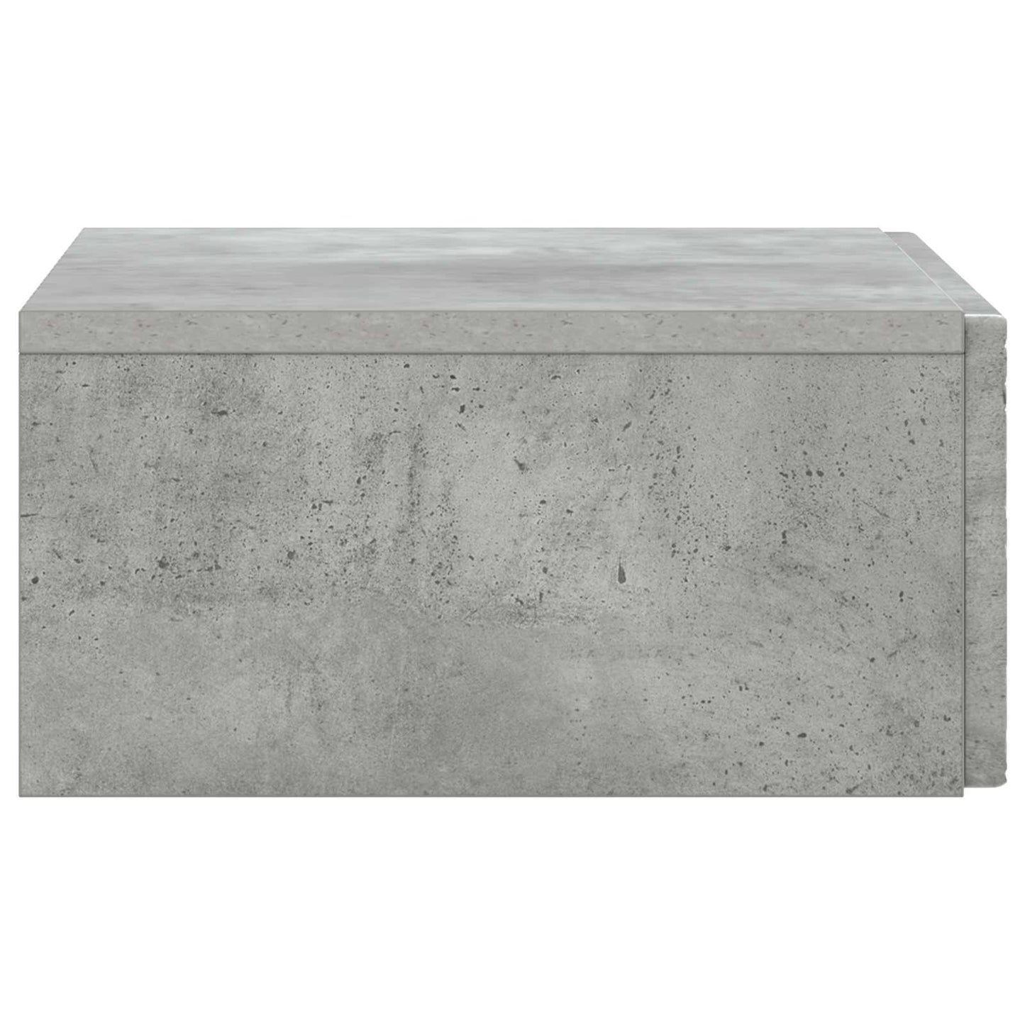 Vegghengt Sidebord Betonggrå 59 x 34,5 x 17 cm Konstruert tre
