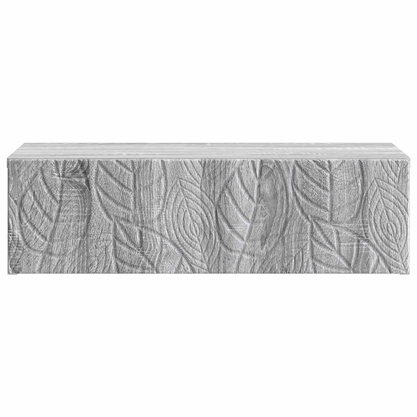 Vegghengt Sidebord Grå Sonoma 59 x 34,5 x 17 cm Konstruert tre