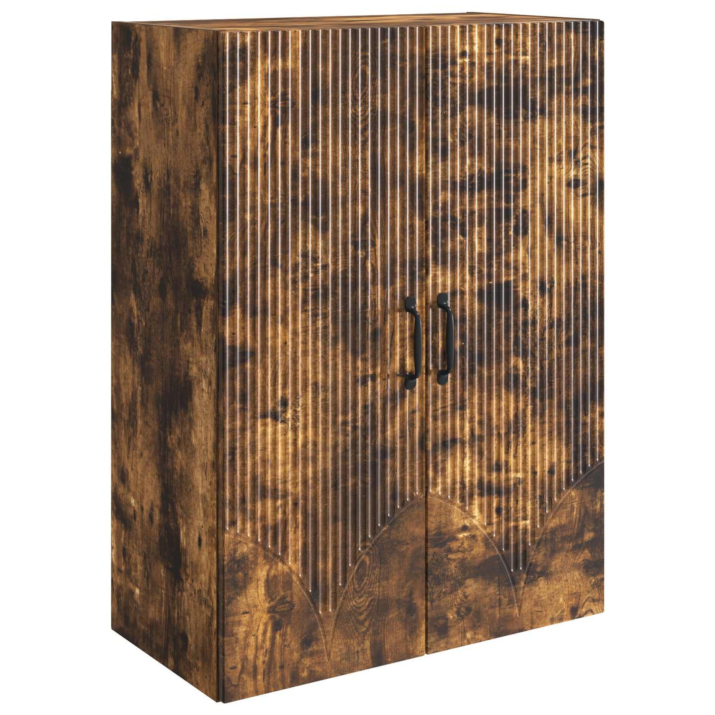 Vegghengt skap Røkt Eik 66 x 34,5 x 90 cm Konstruert tre