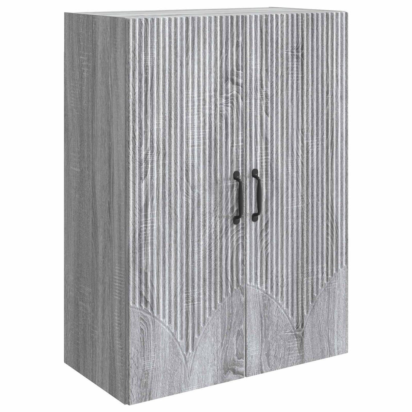 Vegghengt skap Grå Sonoma 66 x 34,5 x 90 cm Konstruert tre