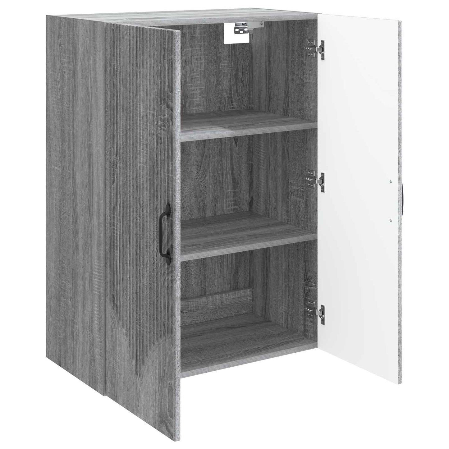 Vegghengt skap Grå Sonoma 66 x 34,5 x 90 cm Konstruert tre