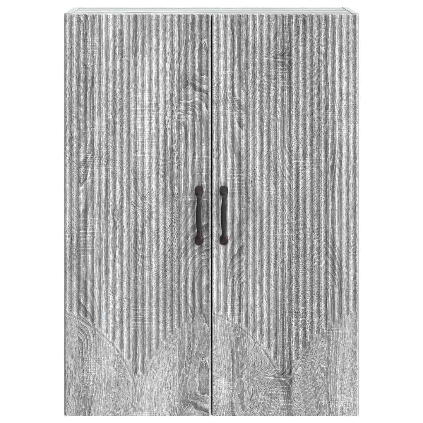 Vegghengt skap Grå Sonoma 66 x 34,5 x 90 cm Konstruert tre