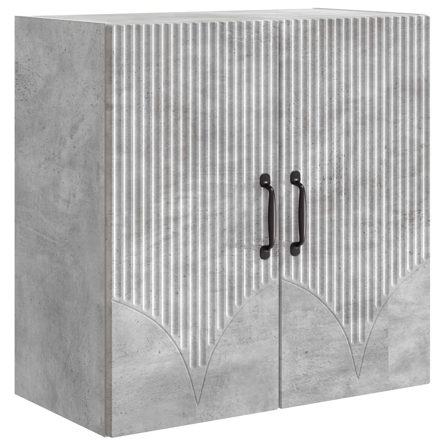 Vegghengt skap Betonggrå 59 x 31 x 60 cm Konstruert tre