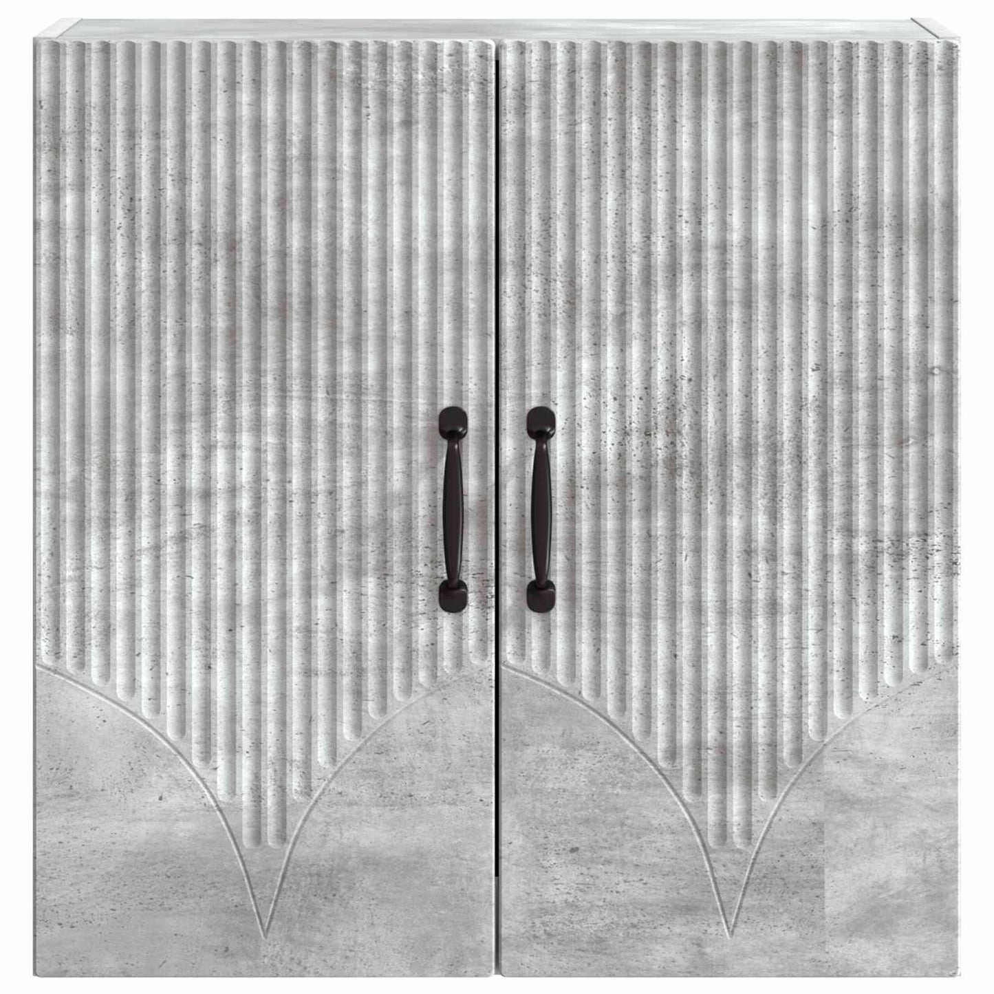 Vegghengt skap Betonggrå 59 x 31 x 60 cm Konstruert tre