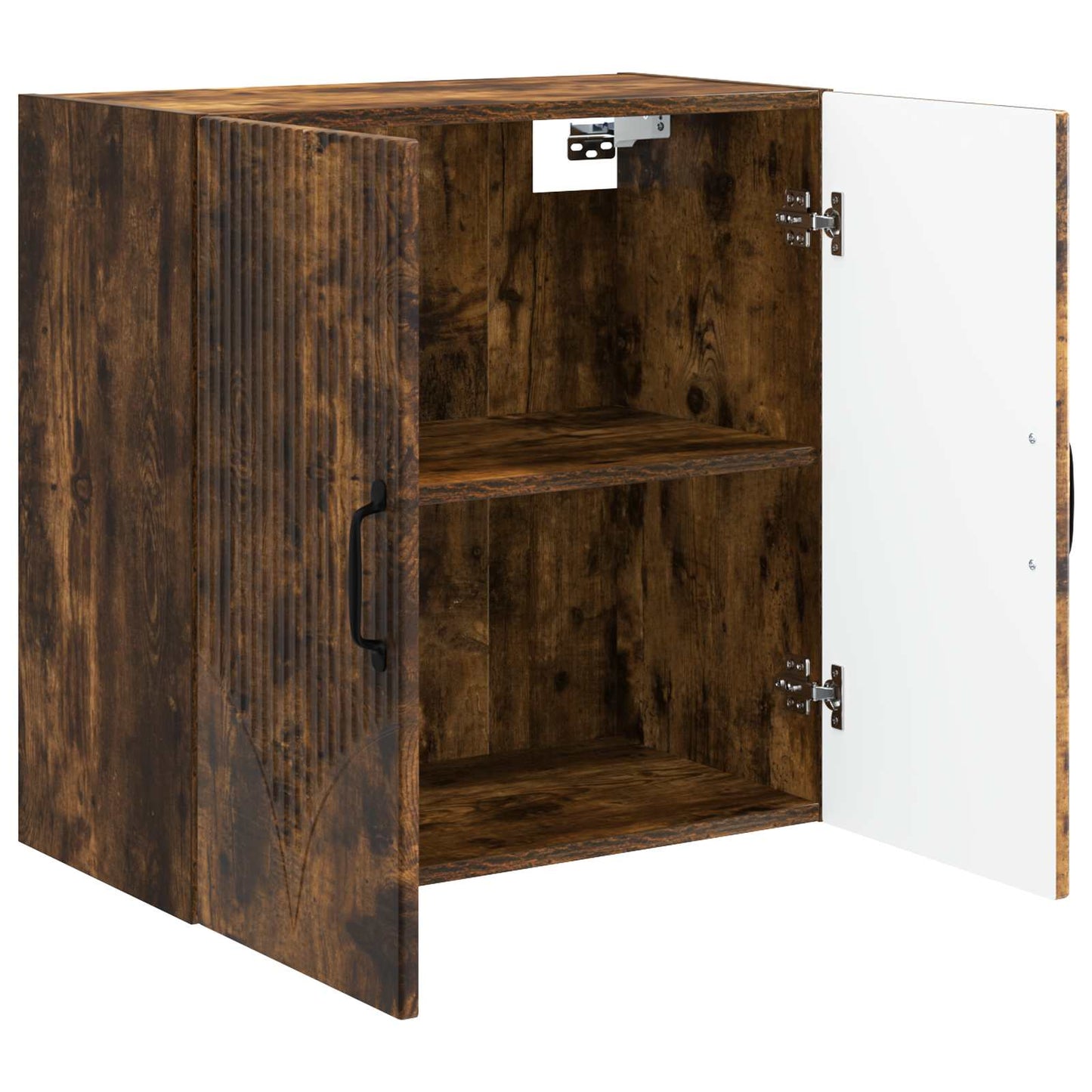 Vegghengt skap Røkt Eik 59 x 31 x 60 cm Konstruert tre
