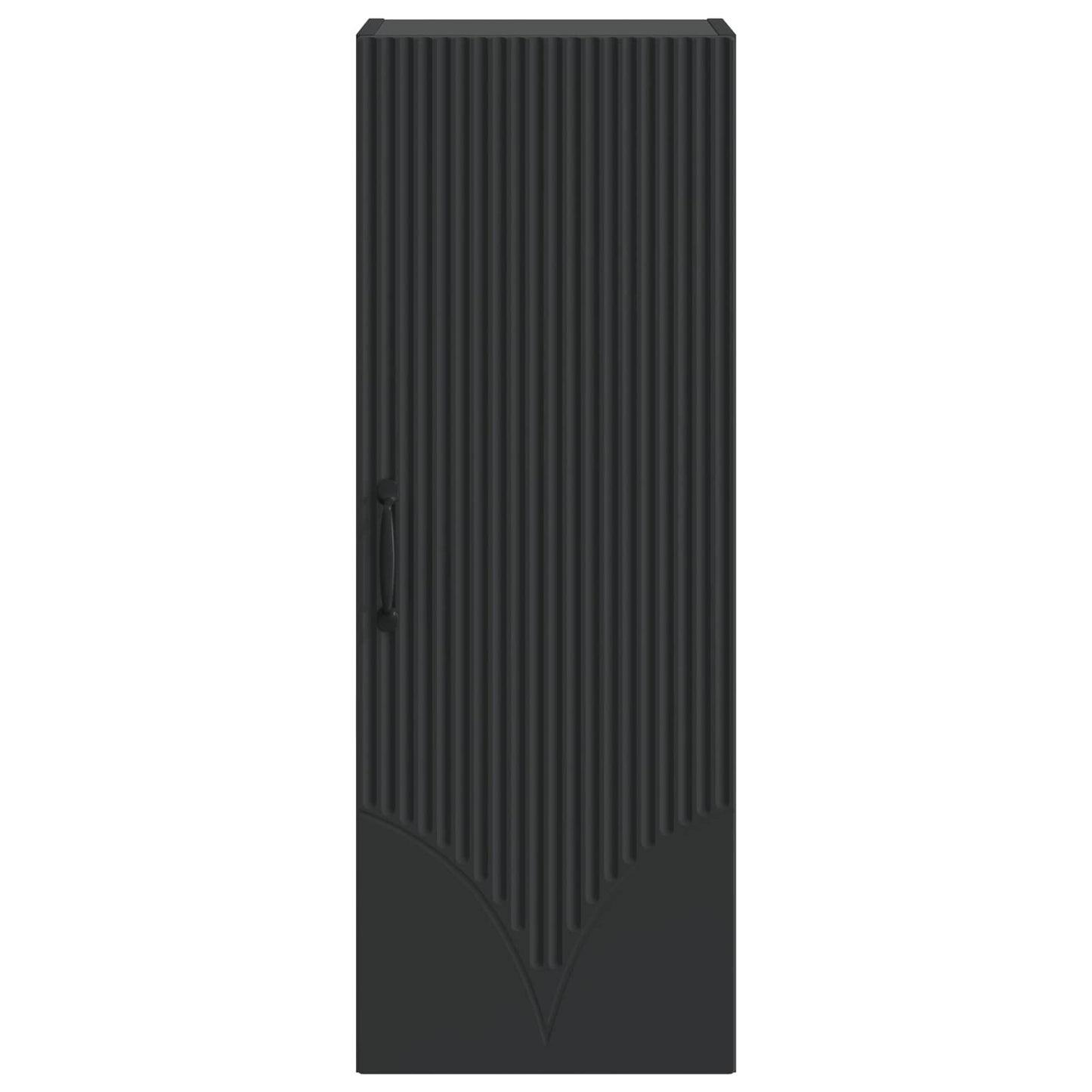 Vegghengt skap Svart 33 x 34,5 x 90 cm Konstruert tre