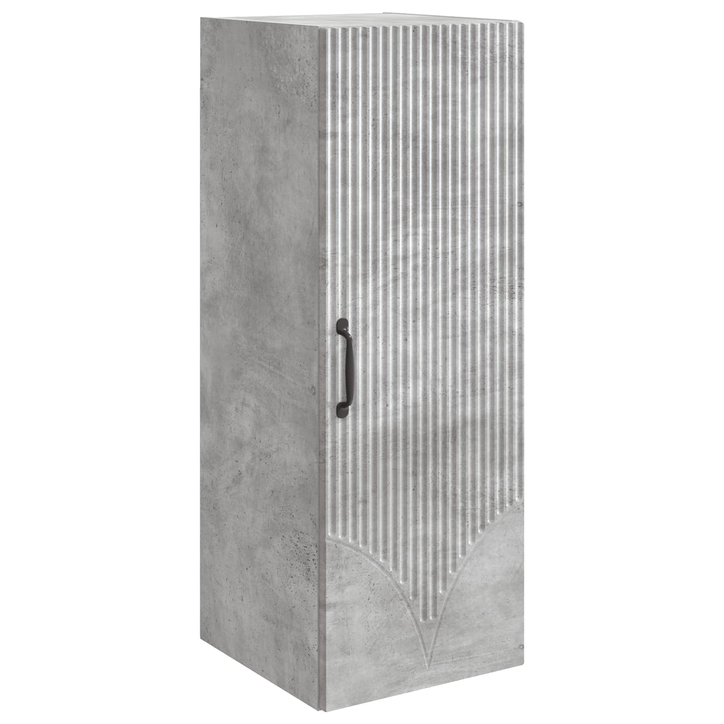 Vegghengt skap Betonggrå 33 x 34,5 x 90 cm Konstruert tre