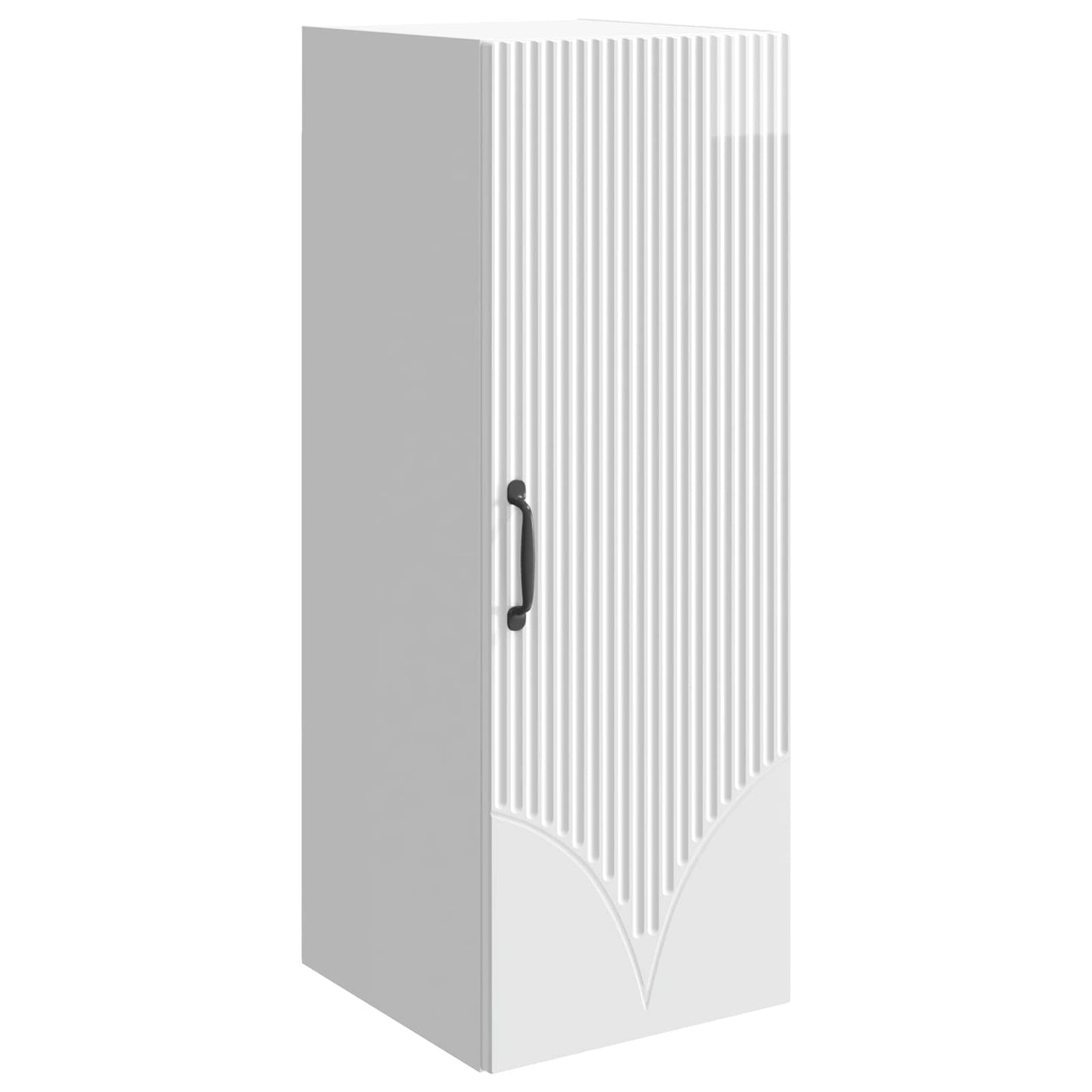 Vegghengt skap Høgglans hvit 33 x 34,5 x 90 cm Konstruert tre