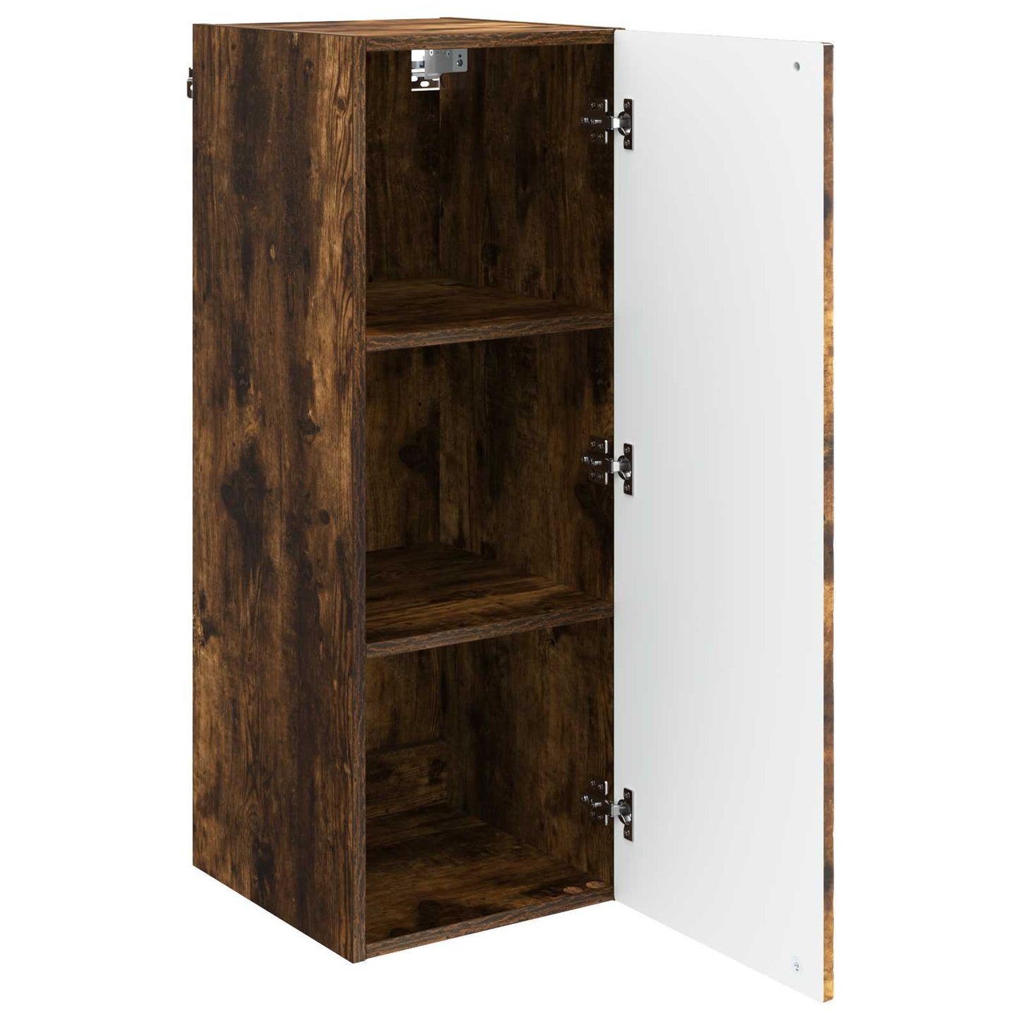 Vegghengt skap Røkt Eik 33 x 34,5 x 90 cm Konstruert tre