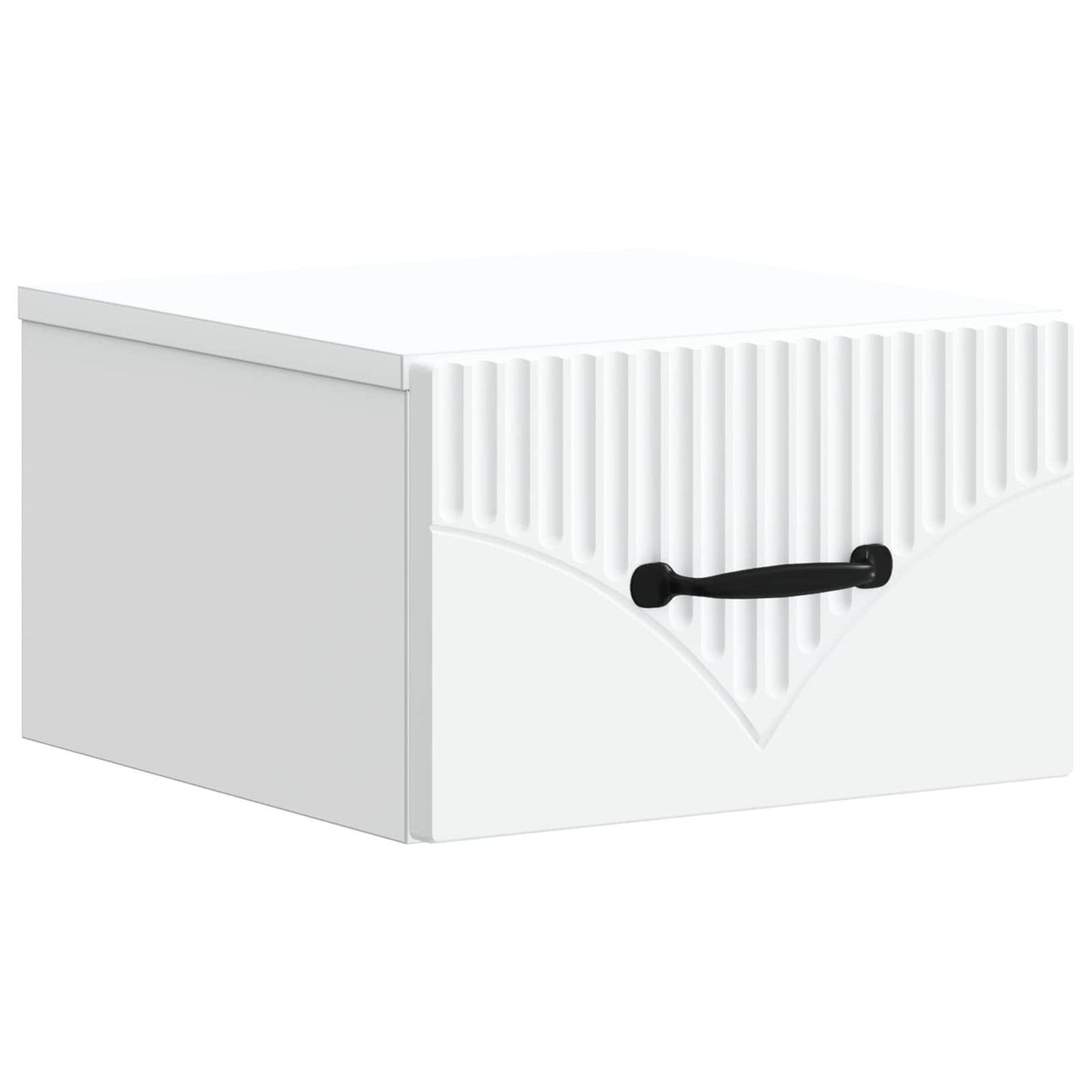 Vegghengt Nattbord Hvit 34,5 x 33 x 20 cm Konstruert tre