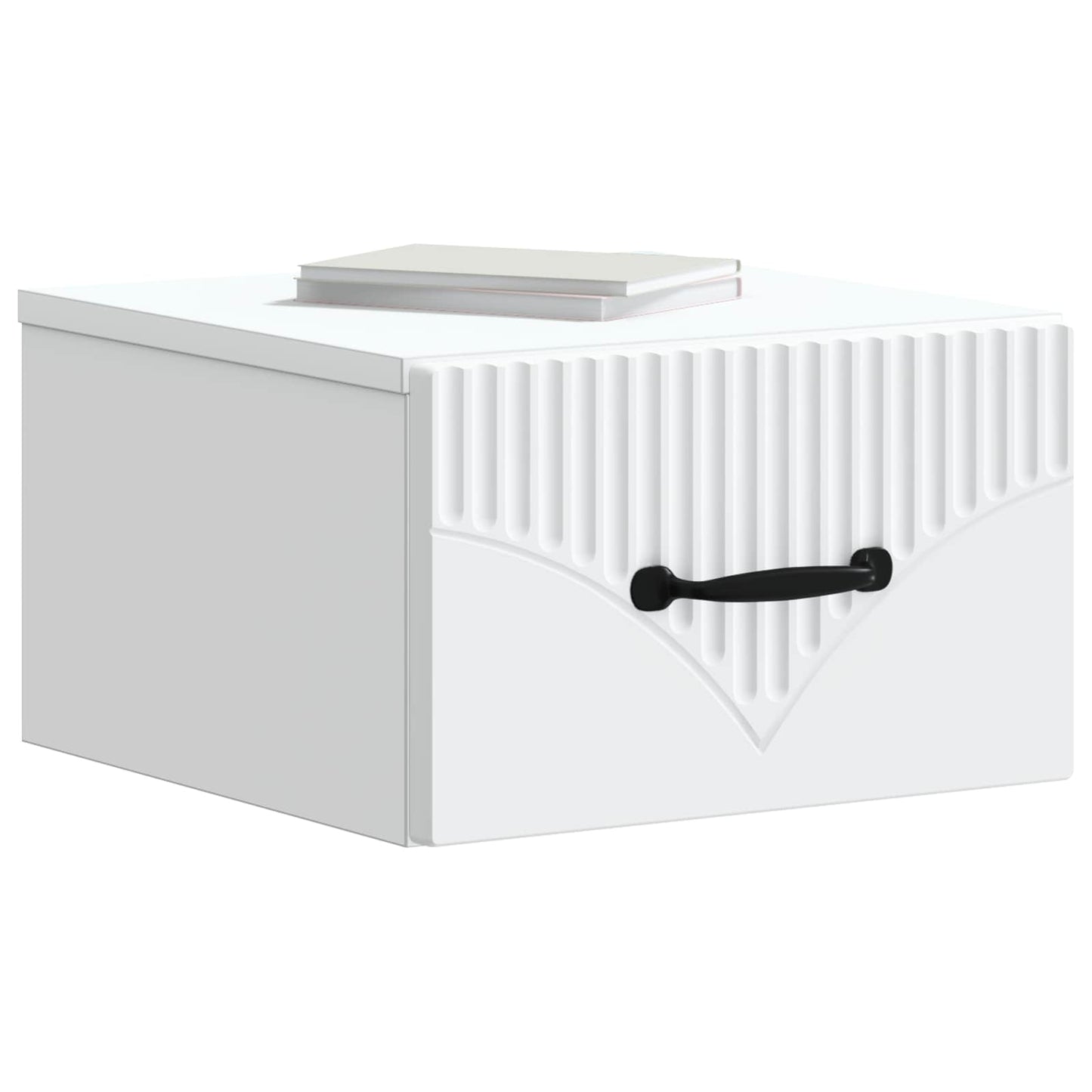 Vegghengt Nattbord Hvit 34,5 x 33 x 20 cm Konstruert tre