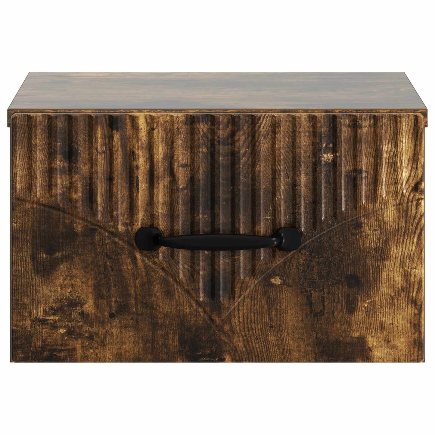 Vegghengt Nattbord Røkt Eik 34,5 x 33 x 20 cm Konstruert tre